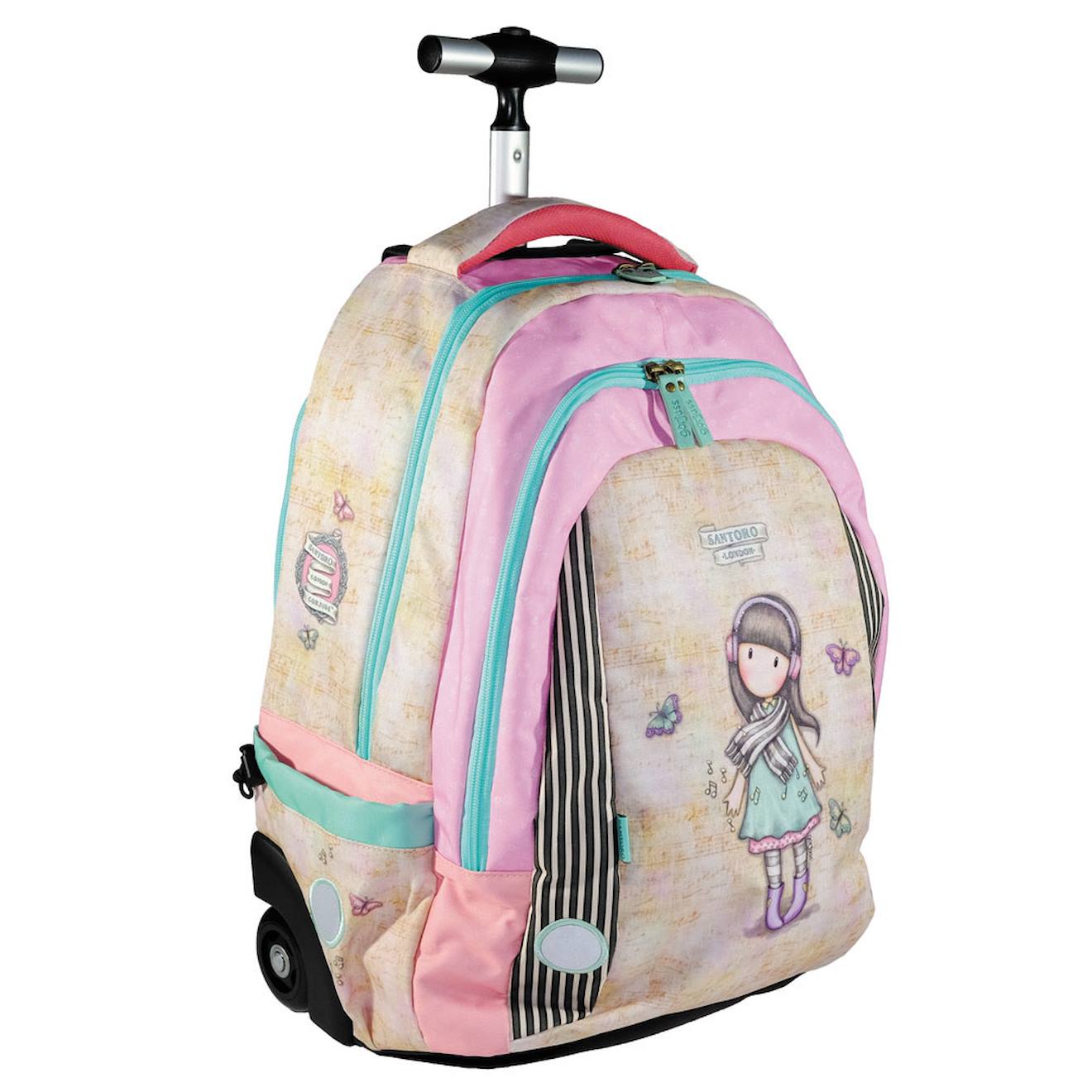 Sac À Dos À Roulettes Santoro Gorjuss Collection 48 Cm - 2 Cpt (lost In Music) Lost In Music