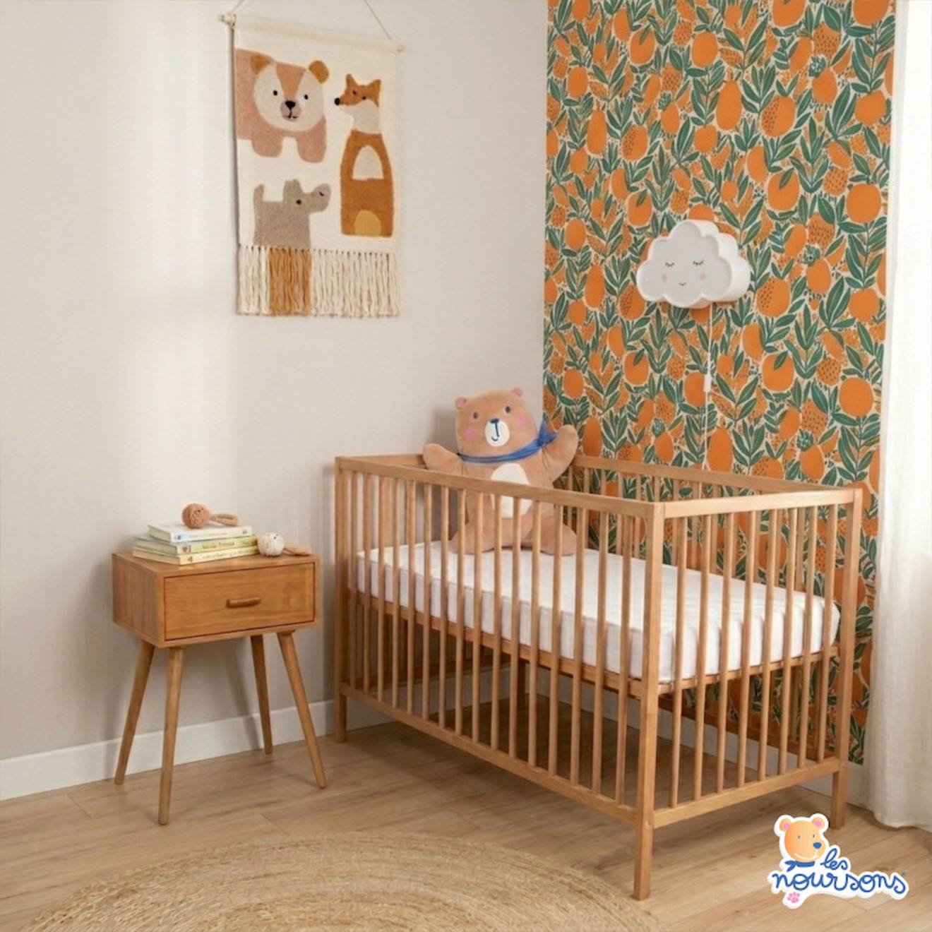 Matelas Bébé - Réversible Blanc (Les Noursons) - Image 1