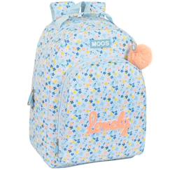 Sac à dos scolaire fille moos lovely imprimé floral 42 cm  - vertbaudet enfant