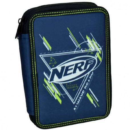 Trousse zippée double compartiment nerf always ready 20 cm  - vertbaudet enfant