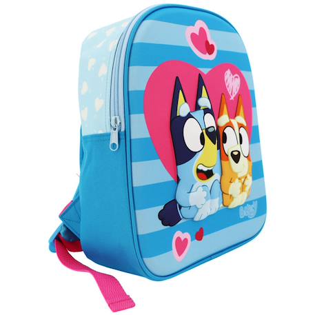 Sac à dos maternelle 3d moulé cœur bluey  - vertbaudet enfant