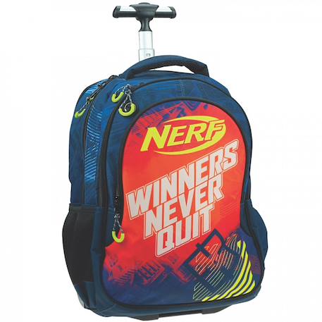 Sac à dos à roulettes nerf winners 46 cm - cartable trolley  - vertbaudet enfant