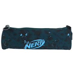 Jouet-Matériel scolaire-Trousse ronde nerf splash à fermeture zippée – polyester résistant 22 cm