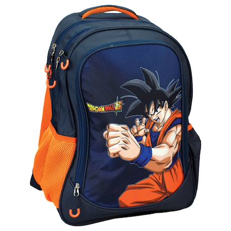 Sac à dos primaire dragon ball z goku 2 compartiments zippés 43 cm dragon ball z  - vertbaudet enfant