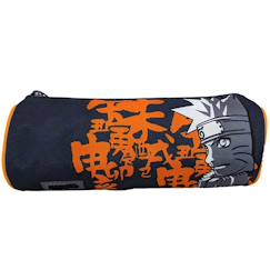 Jouet-Matériel scolaire-Trousse garçon ronde naruto letters en toile