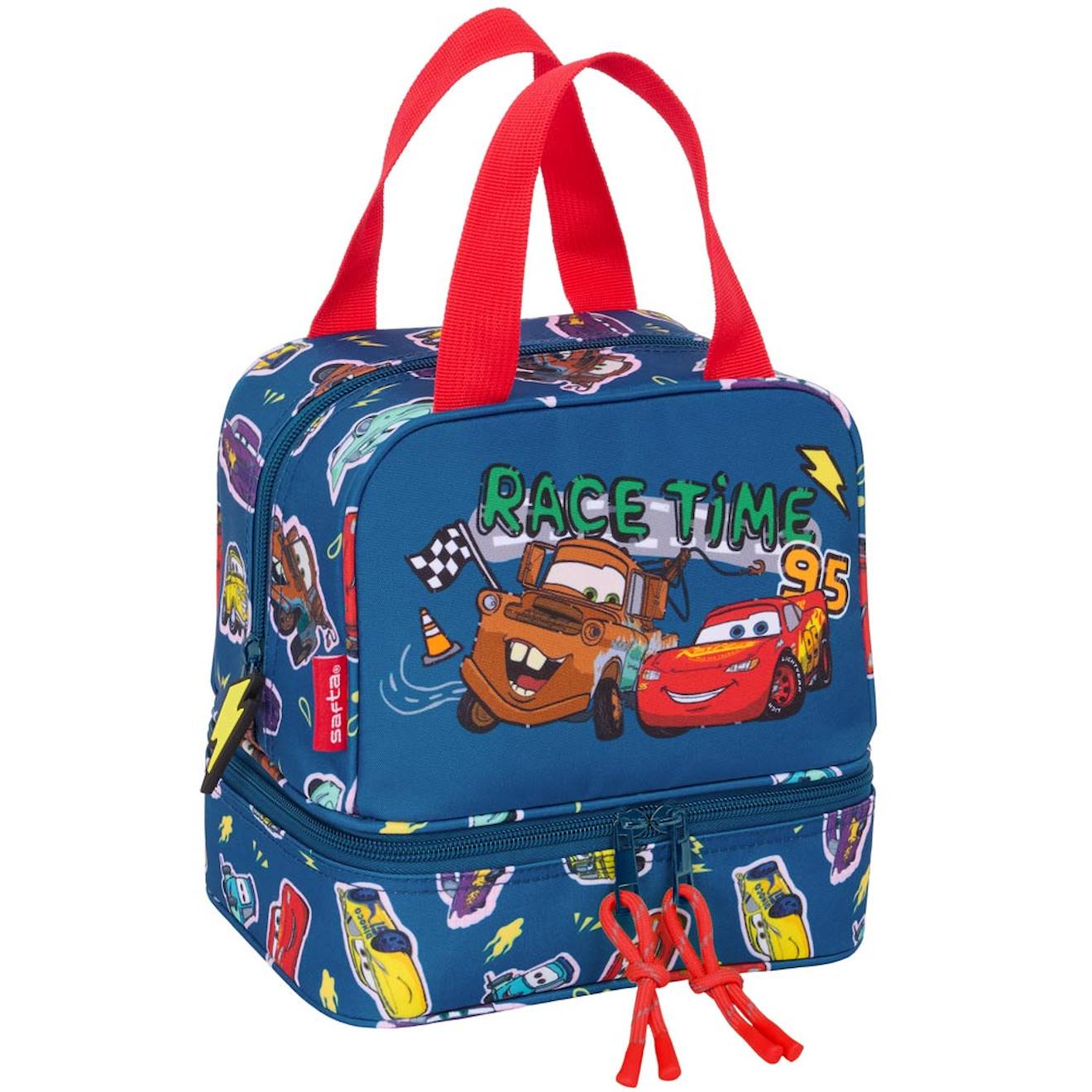 Sac Goûter Cars Racing 20 Cm - Sac Déjeuner Multicolore