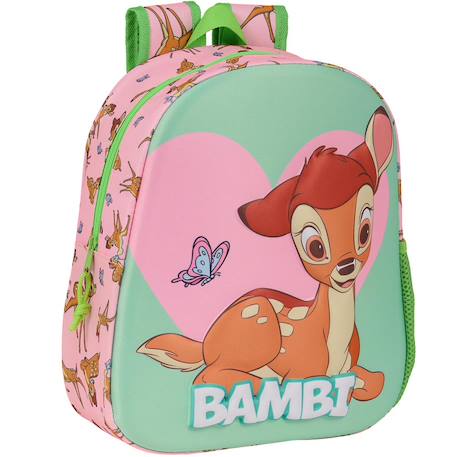 Fille-Sac à dos fille safta 3d bambi semi-rigide imprimé disney