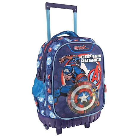 Garçon-Sac à roulettes garçon avengers captain america motif bouclier 45 cm
