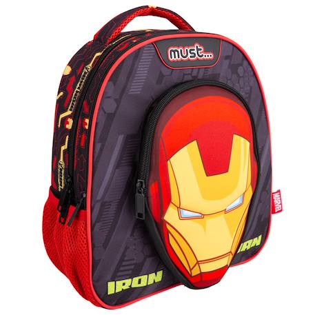 Sac à dos maternelle 3d iron man avengers 31 cm  - vertbaudet enfant