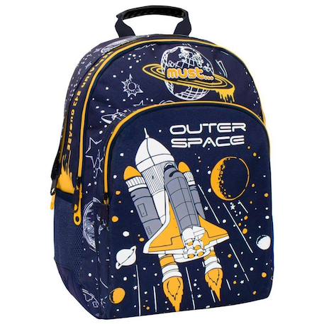 Sac à dos scolaire fusée outer space 3 compartiments 45 cm  - vertbaudet enfant