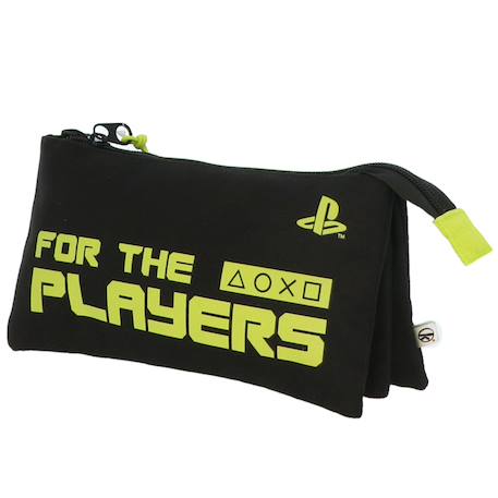 Trousse 3 compartiments playstation "for the players" 22 cm  - vertbaudet enfant