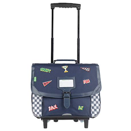 Garçon-Accessoires-Cartable à roulettes polyester recyclé matheo 38 cm
