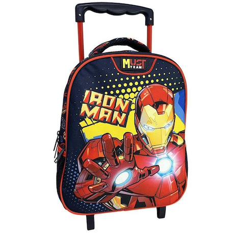 Garçon-Sac à dos garçon avec roulettes avengers iron man 31 cm - trolley maternelle