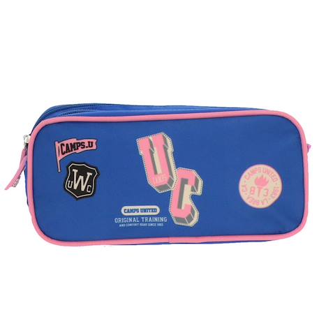 Trousse rectangulaire 22 cm avec 2 compartiments zippés  - vertbaudet enfant