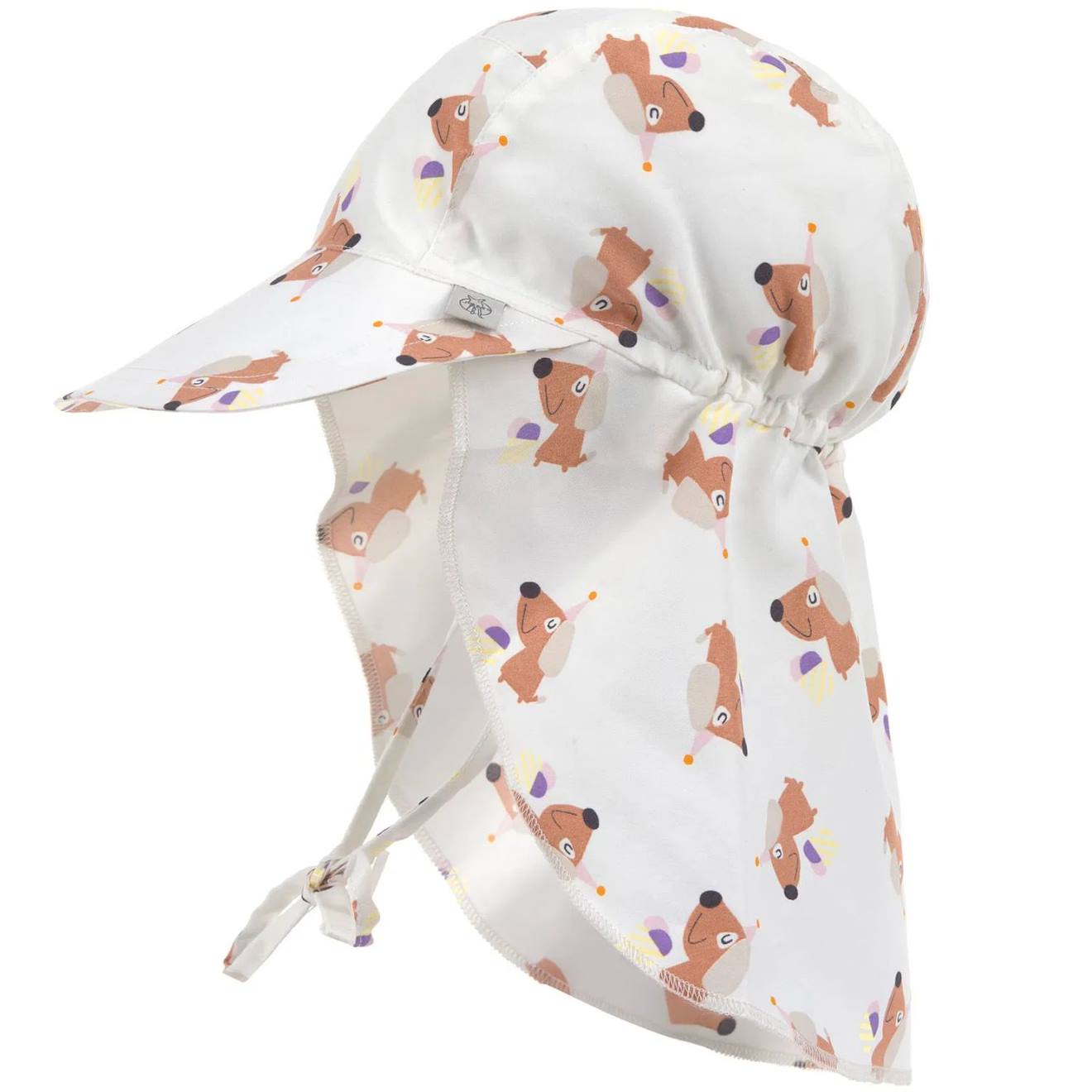 Casquette Protège Nuque Anti-uv (7-12 Mois) Blanc