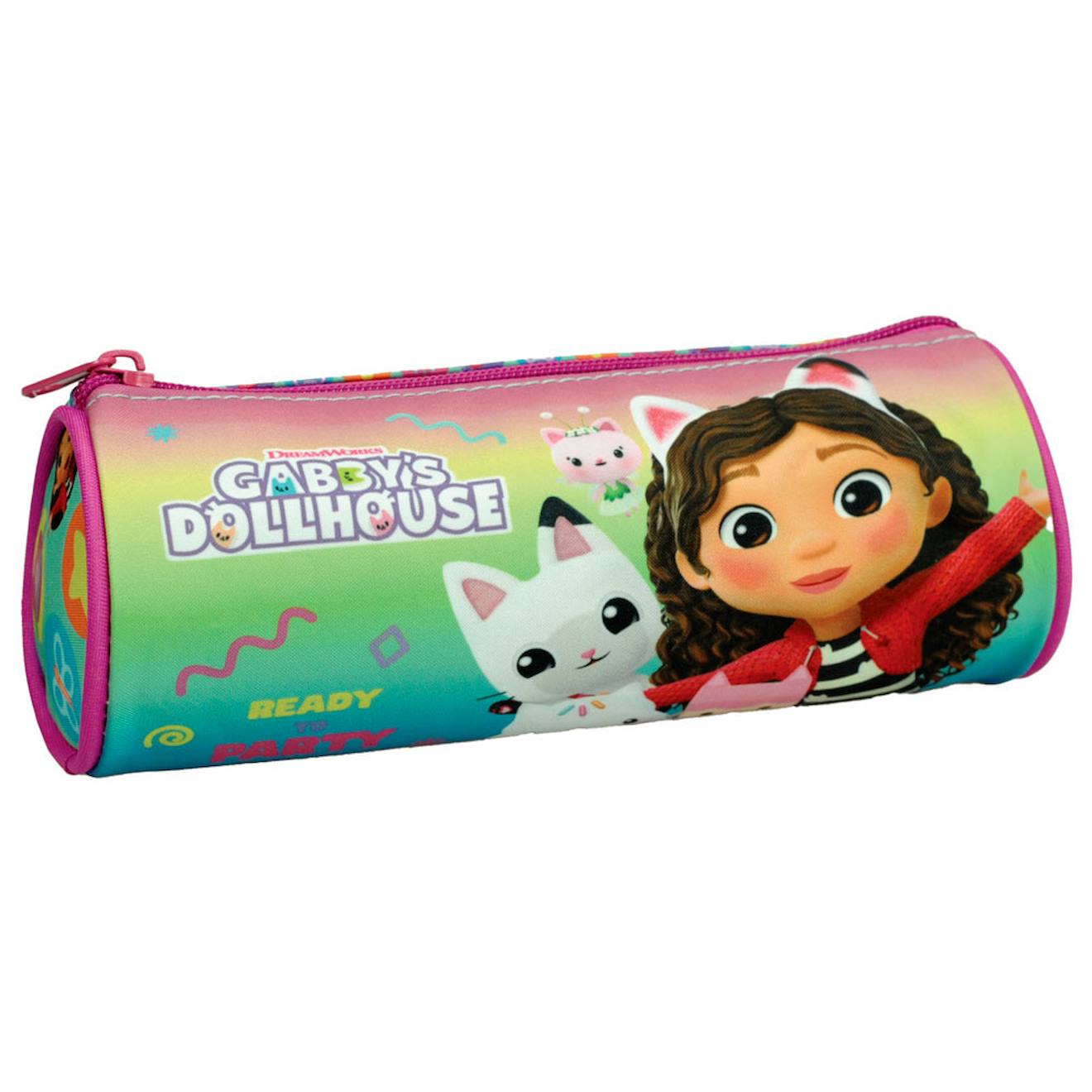 Trousse Fille Ronde Gabbys Dollhouse Imprimé Pastel En Matière De Qualité Blanc / Rose
