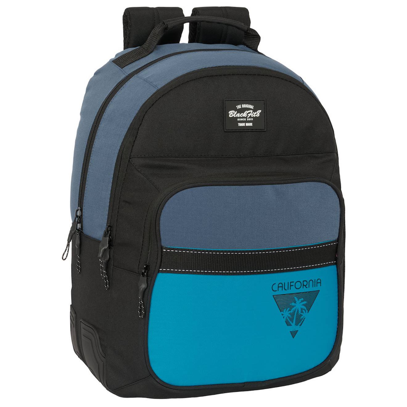 Sac À Dos À Roulettes Adaptable California 20l 42x32x15 Cm Bleu / Blanc / Blanc
