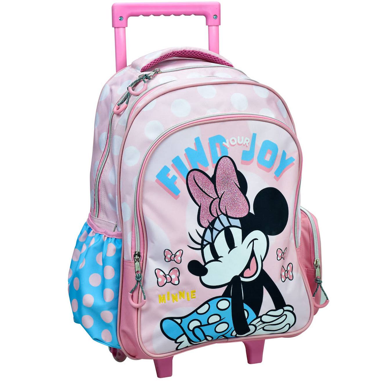 Sac À Dos À Roulettes Fille Minnie - Vintage Joy - Haut De Gamme Multicolore