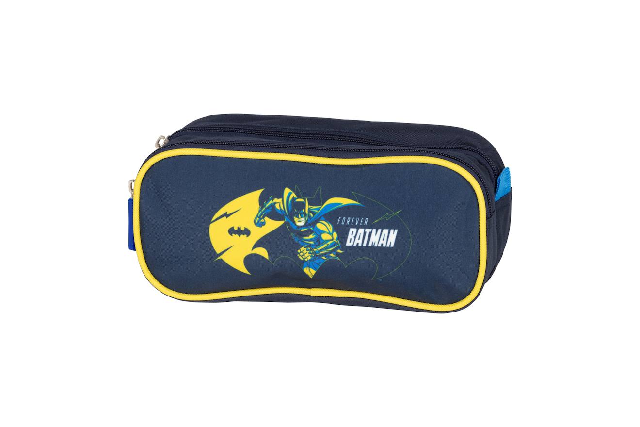 Batman - Trousse Scolaire Enfant - Garon - Bleu Marinejaune - 2 Compartiments Bleu 16 €