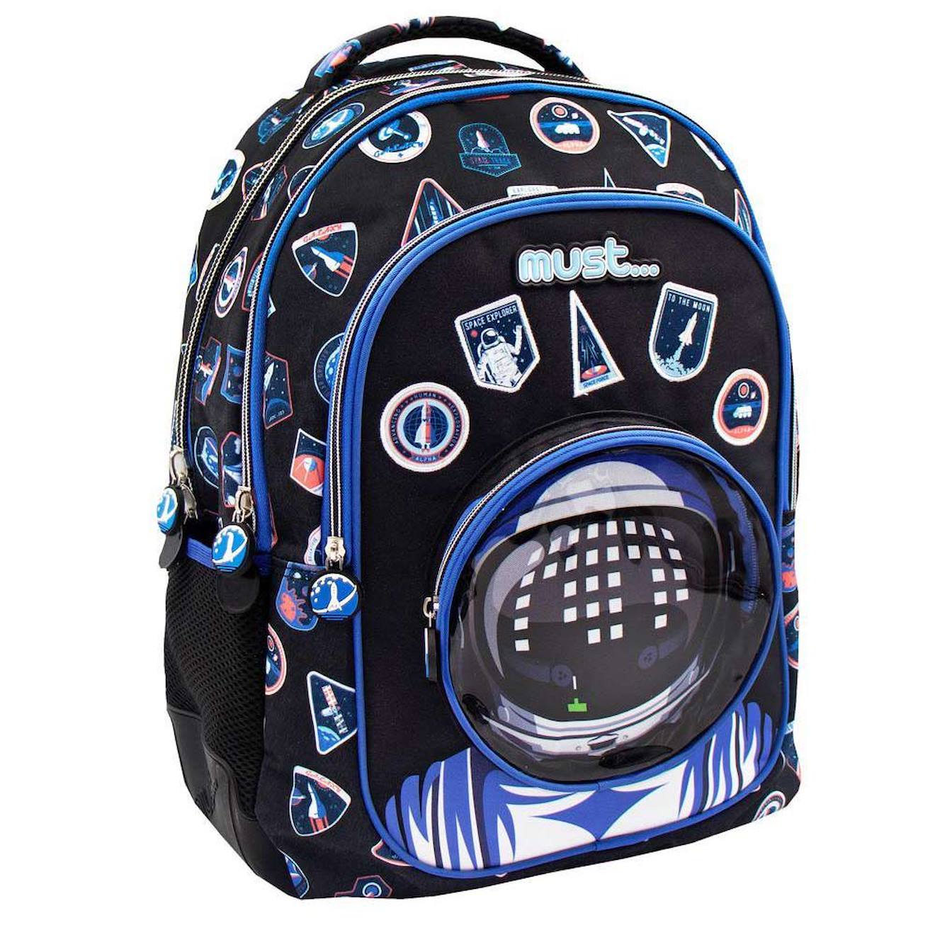 Sac À Dos Cmp Astronaute 43 Cm Imperméable À 2 Compartiments Zippés Noir / Bleu / Marine / Bleu
