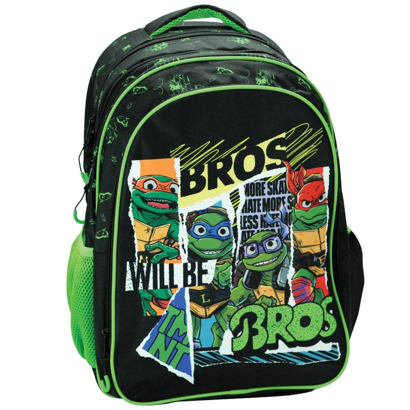 Sac À Dos Enfant Garçon Polyester Imprimé Tortue Ninja 43 Cm Multicolore
