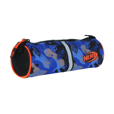 Nerf - trousse ronde scolaire playground - bleu camouflage - enfant  - vertbaudet enfant