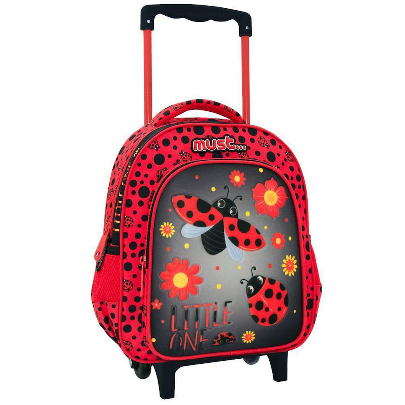 Sac À Dos À Roulettes Coccinelle Little One Maternelle 31 Cm Trolley Multicolore