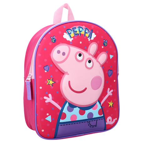 Fille-Sac à dos maternelle peppa pig friends 3d 32 cm