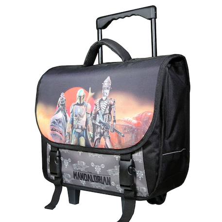 Cartable à roulettes star wars the mandalorian 38 cm haut de gamme  - vertbaudet enfant