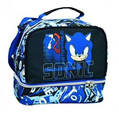 Puériculture-Sac repas isotherme sonic en tissu motif hérisson