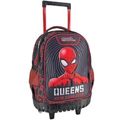 -Trolley scolaire garçon spider-man new york city 3 compartiments 45 cm