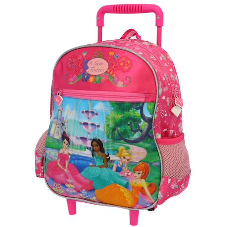 Fille-Sac à dos à roulettes maternelle - princesse fairies - fille