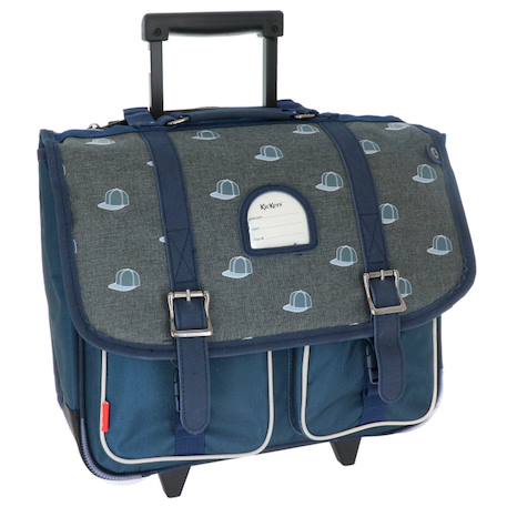 Cartable à roulettes kickers casquettes 38 cm  - vertbaudet enfant