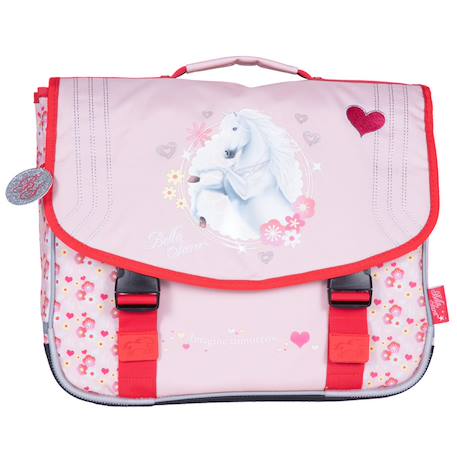 Cartable 38 cm dream and flowers - 2 compartiments à fermeture éclair  - vertbaudet enfant