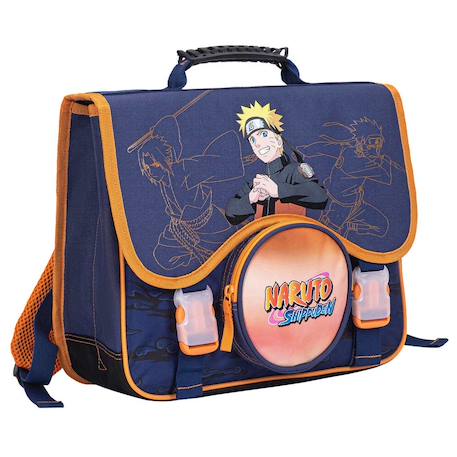 Cartable naruto imprimé shippuden - 2 compartiments - 38 cm  - vertbaudet enfant