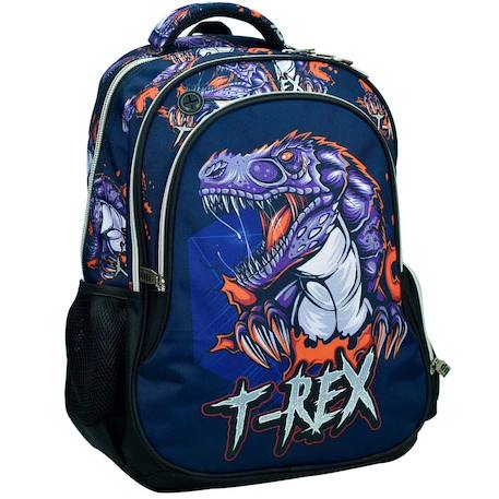 Garçon-Accessoires-Sac à dos scolaire garçon dinosaure t-rex avec 2 compartiments 43 cm