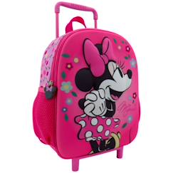 Sac à dos trolley fille minnie avec motif 3d et panneau moulé  - vertbaudet enfant