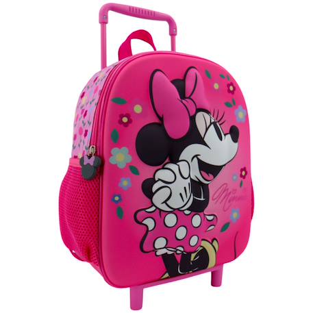 Sac à dos trolley minnie avec motif 3d et panneau moulé  - vertbaudet enfant