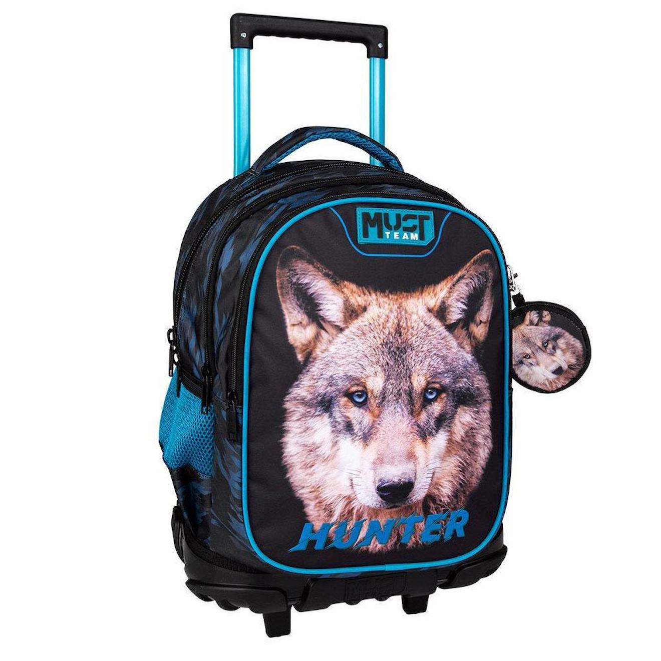 Sac À Dos À Roulettes Must Loup Hunter 45 Cm Trolley Multicolore