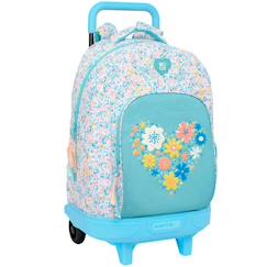 Sac à dos à roulettes moos fiori 45 cm trolley haut de gamme  - vertbaudet enfant