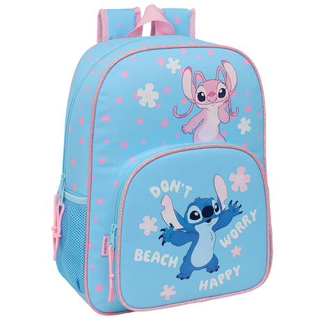 Fille-Sac à dos scolaire enfant fille polyester 2 compartiments lilo et stitch