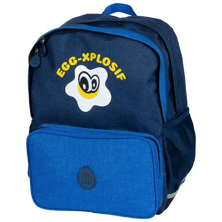 Sac à dos scolaire eggmania 40 cm à 2 compartiments zippés ddp  - vertbaudet enfant