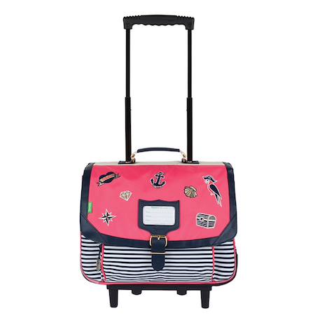 Fille-Accessoires-Fourniture scolaire-Cartable à roulettes fille 38 cm enora les fantaisies 2 compartiments