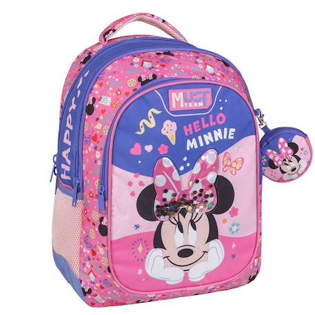 Sac à dos minnie hello besties en textile résistant  - vertbaudet enfant