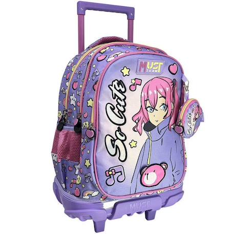 Garçon-Accessoires-Cartable, trousse-Sac à roulettes manga must so cute 3 compartiments 45 cm