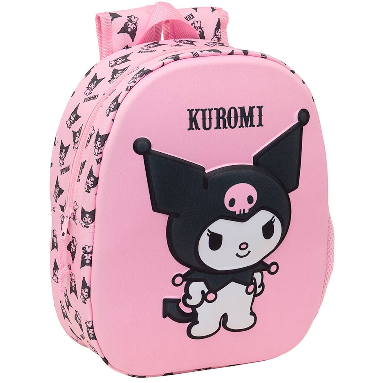 Sac À Dos Préscolaire Fille 3d Kuromi Moulé Rose