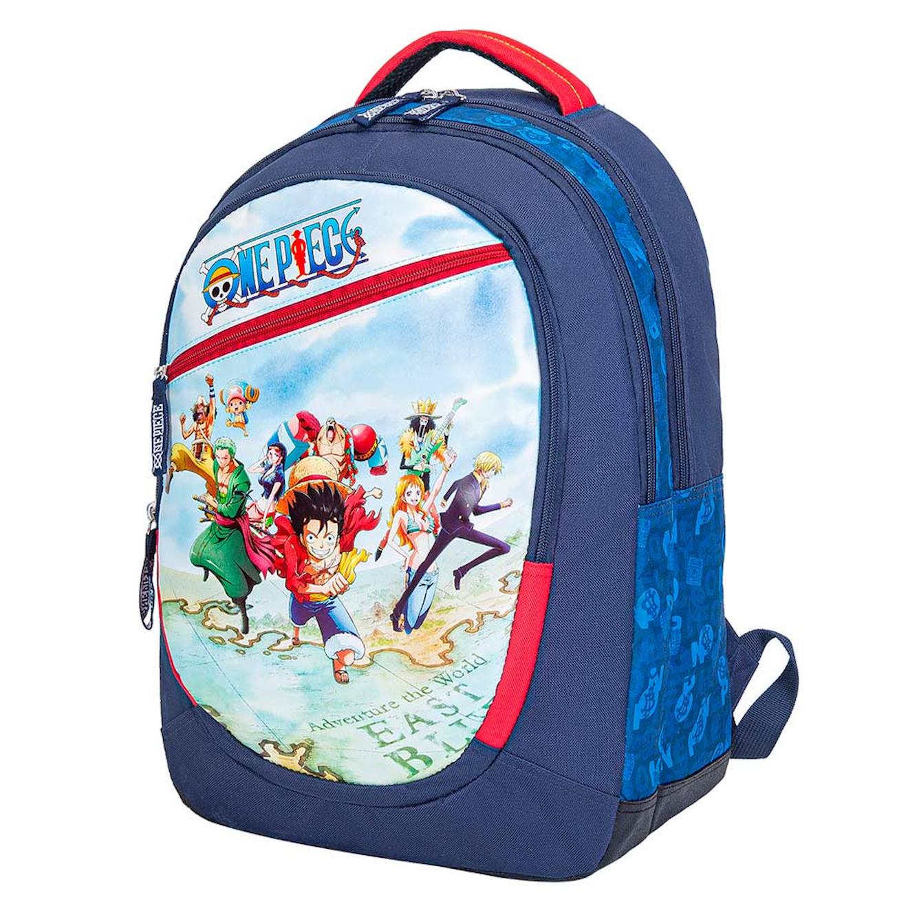 Sac À Dos One Piece 3 Compartiments 1 Poche Avant 23 L - La Plume Dorée Bleu