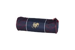 Jouet-Matériel scolaire-Harry potter - trousse scolaire ronde quidditch - bleu/bordeaux - 2 compartiments