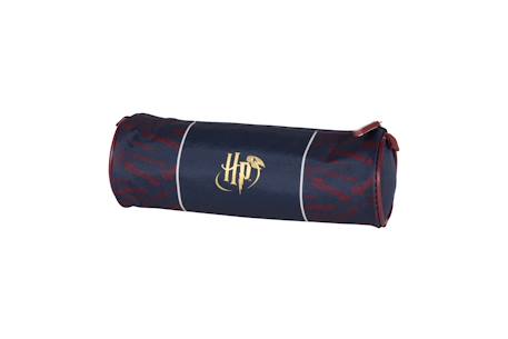Garçon-Accessoires-Harry potter - trousse scolaire ronde quidditch - bleu/bordeaux - 2 compartiments
