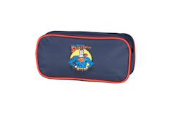Jouet-Matériel scolaire-Superman - trousse scolaire enfant - garçon - bleu marine/rouge - 2 compartiments